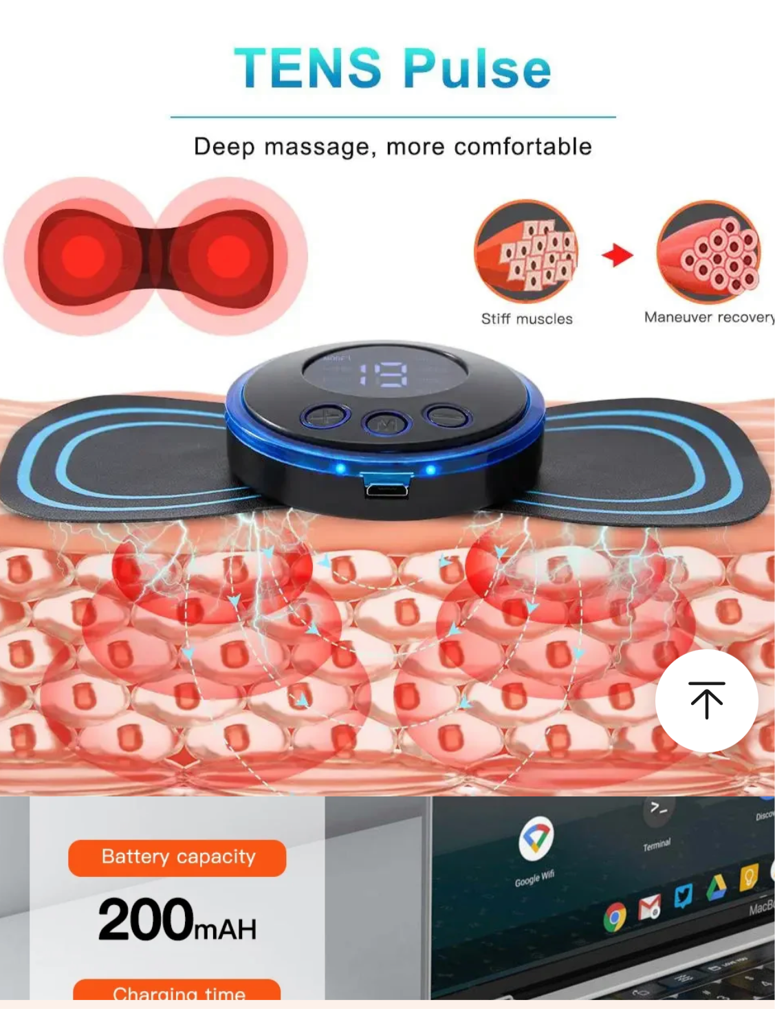 Portable neck massager