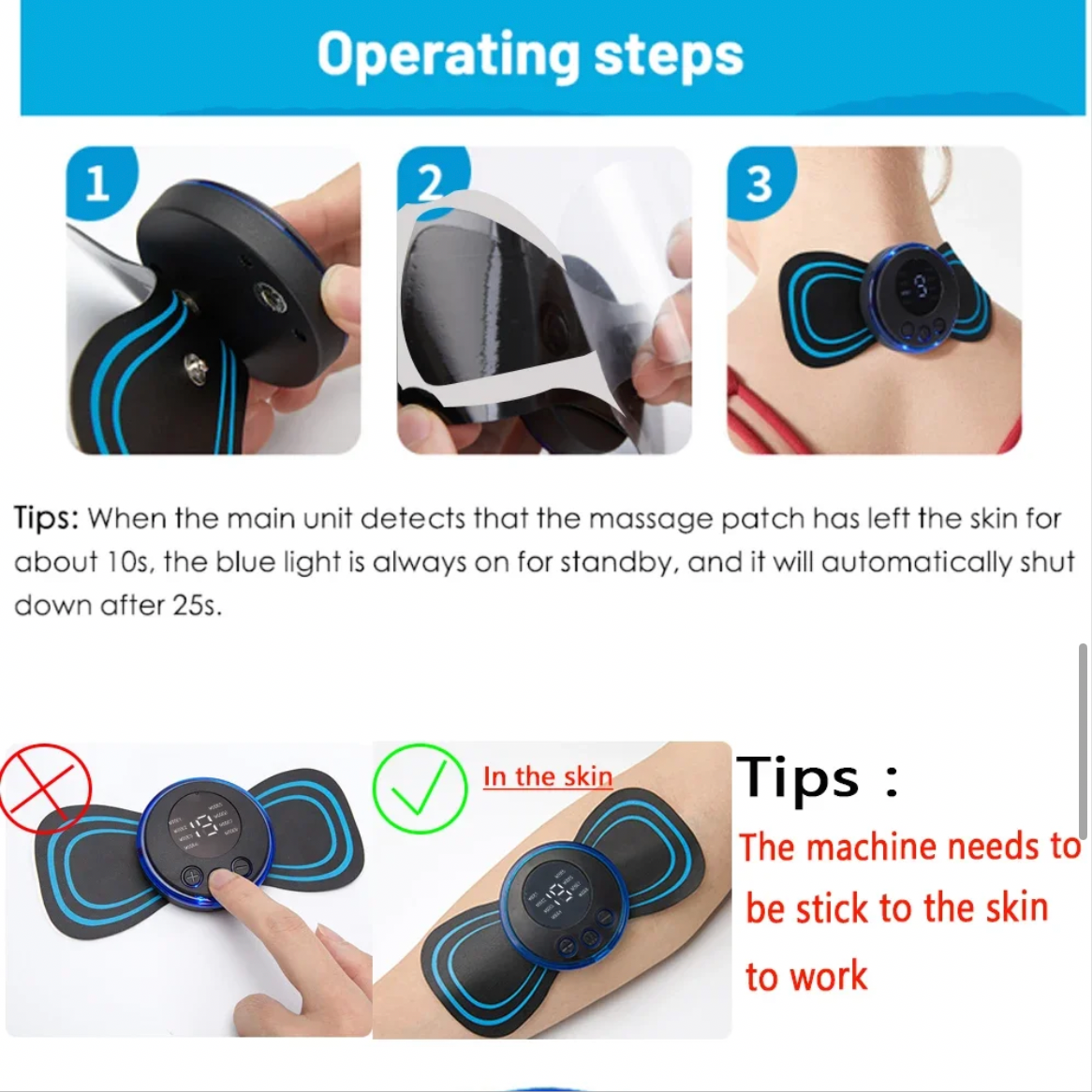 Portable neck massager